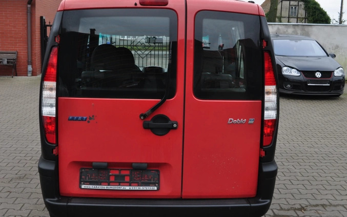 Fiat Doblo cena 8200 przebieg: 180000, rok produkcji 2001 z Opalenica małe 326